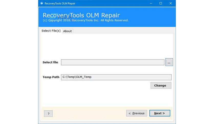 RecoveryTools OLM Repair Crack
