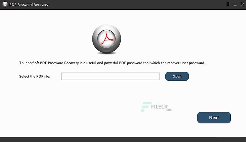ThunderSoft PDF Password Recovery Crack